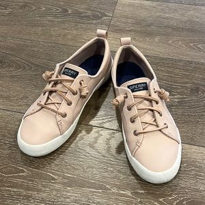 Sperry Leather Pink slip on boat shoes size 8